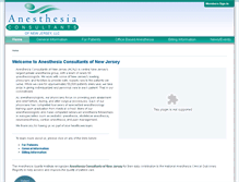 Tablet Screenshot of anesthesiaconsultantsnj.com